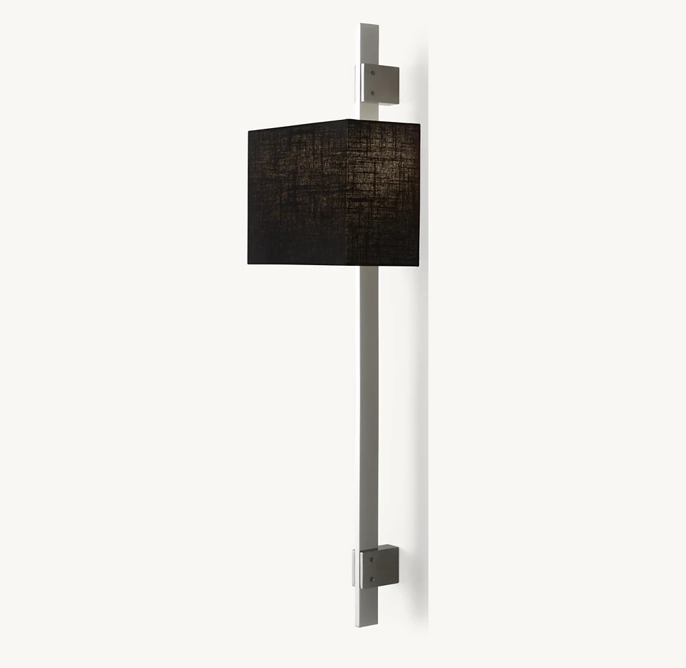 VELA RECTANGULAR BAR SCONCE - RECTANGULAR SHADE - Image 3
