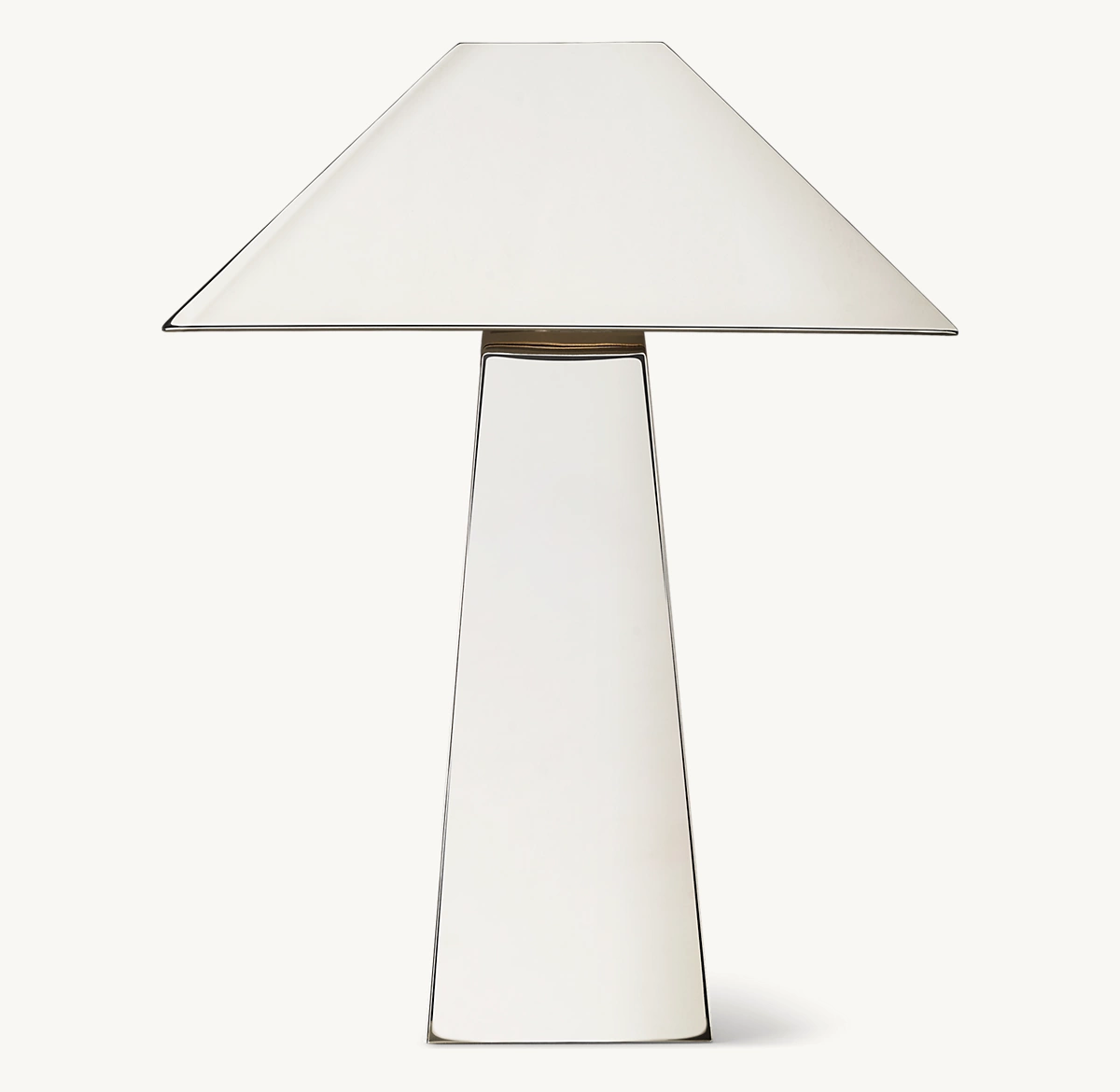 Mycena Obelisk Metal Table Lamp - Polished Nickel
