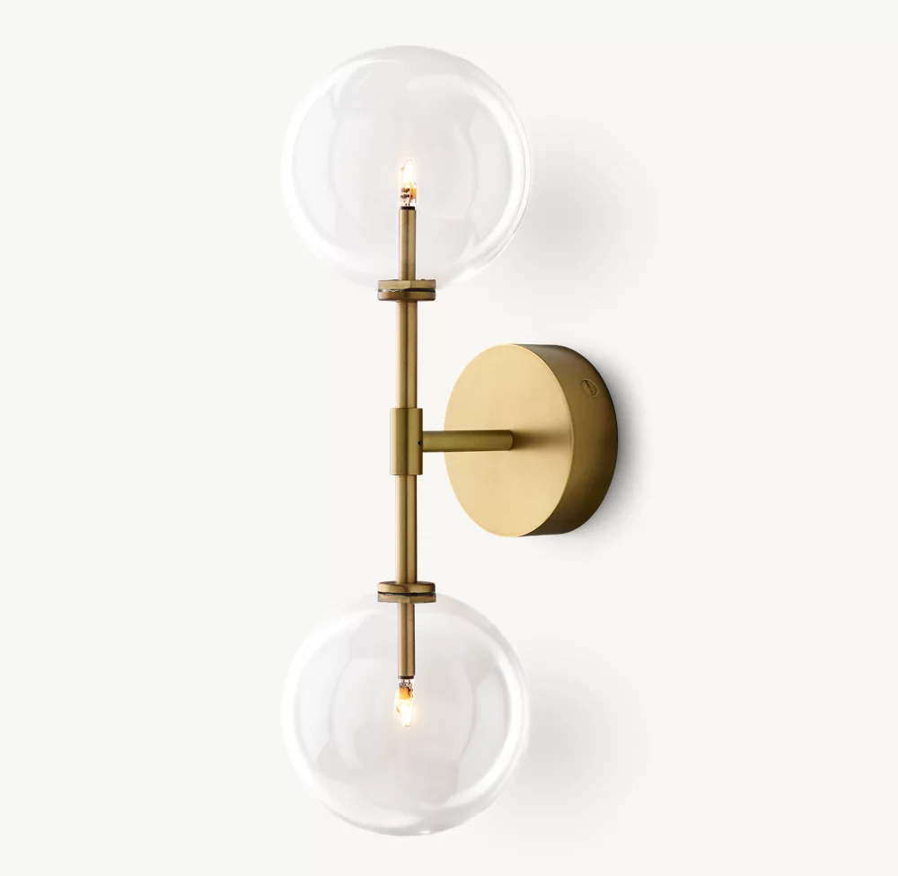 GLASS GLOBE LINEAR SCONCE - Image 2