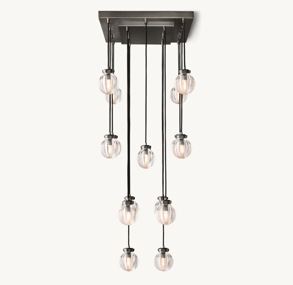PEARL RECTANGULAR CHANDELIER 36