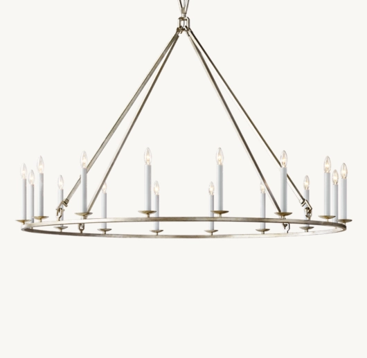 19TH C. ENGLISH OPENWORK ROUND CHANDELIER 60