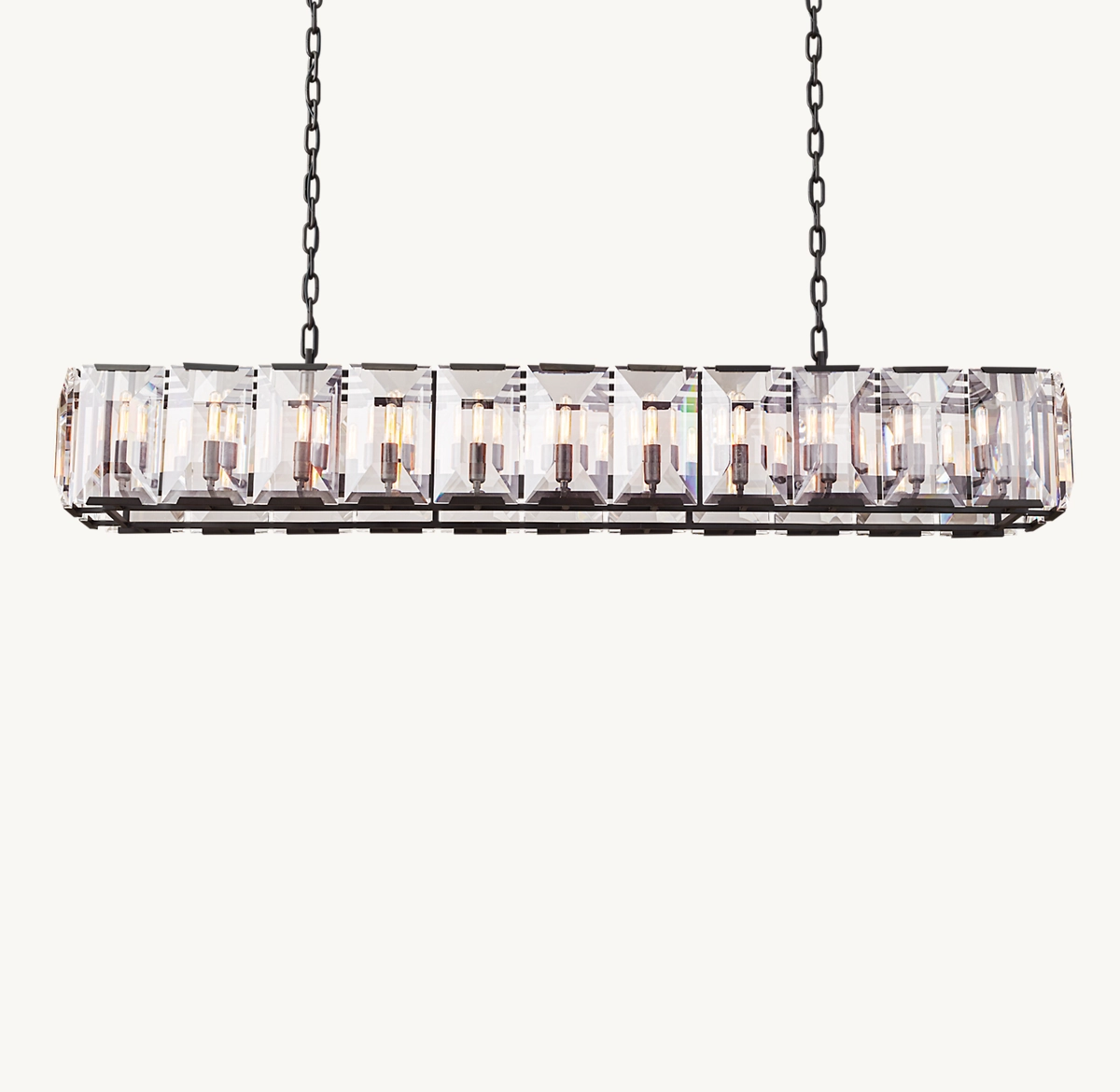 HARLOW CRYSTAL RECTANGULAR CHANDELIER 74