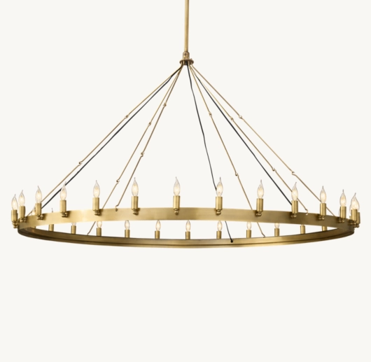 CAMINO VINTAGE CANDELABRA ROUND CHANDELIER 63
