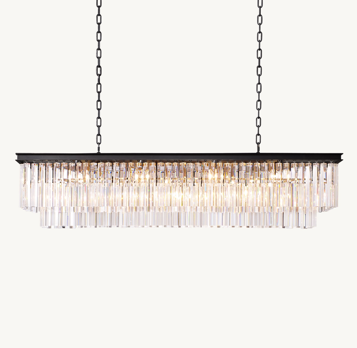 1920S ODEON RECTANGULAR CHANDELIER 59