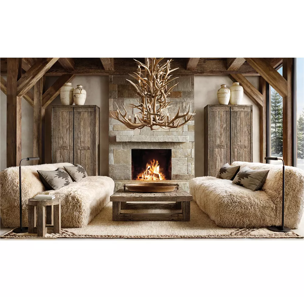 NATURAL ANTLER CHANDELIER 48