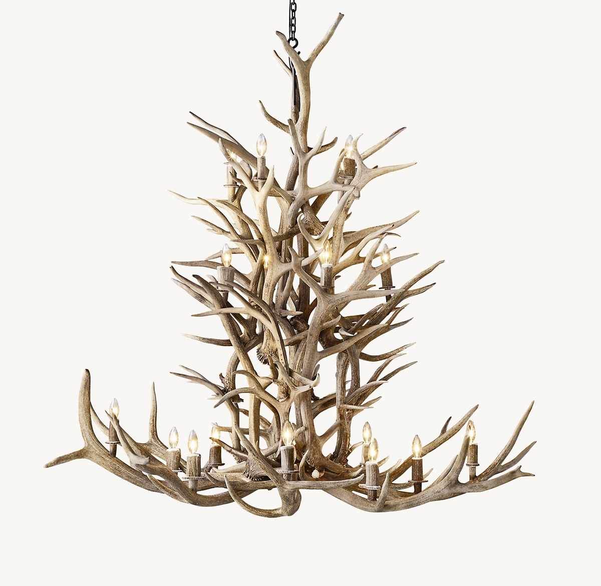 NATURAL ANTLER CHANDELIER 66