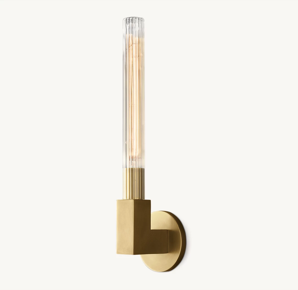 CANNELE OUTDOOR SCONCE - Lacquered Burnished Brass
