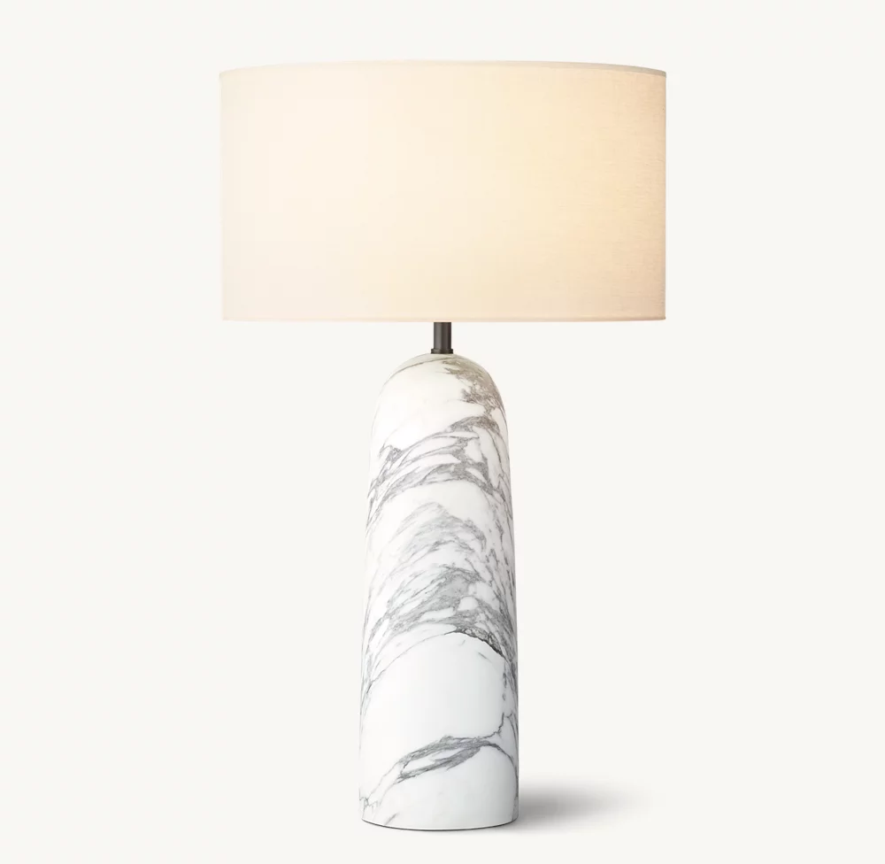 SAREZZO STONE TAPERED TABLE LAMP - Image 2