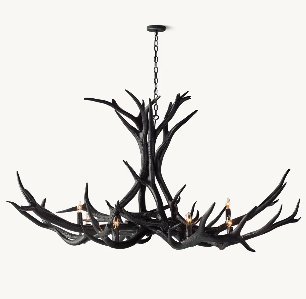 NATURAL ANTLER CHANDELIER 60