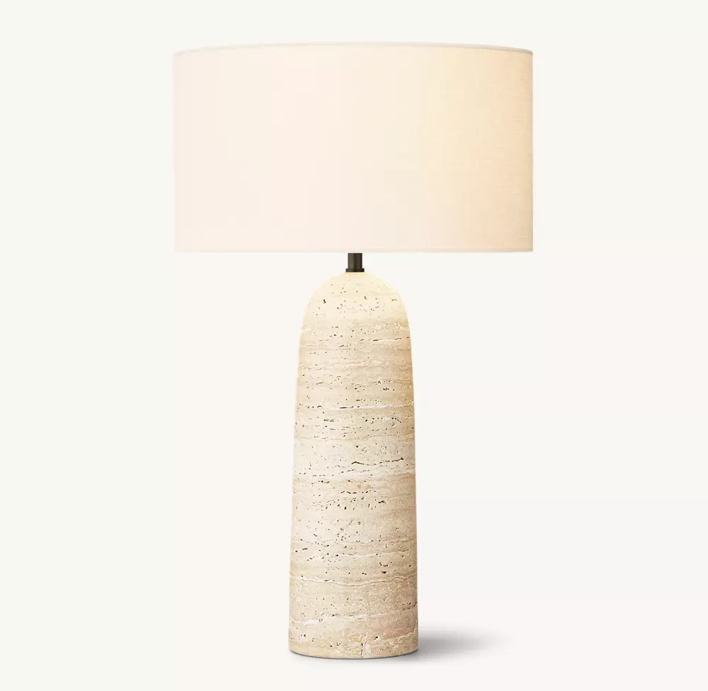 SAREZZO STONE TAPERED TABLE LAMP - Image 3