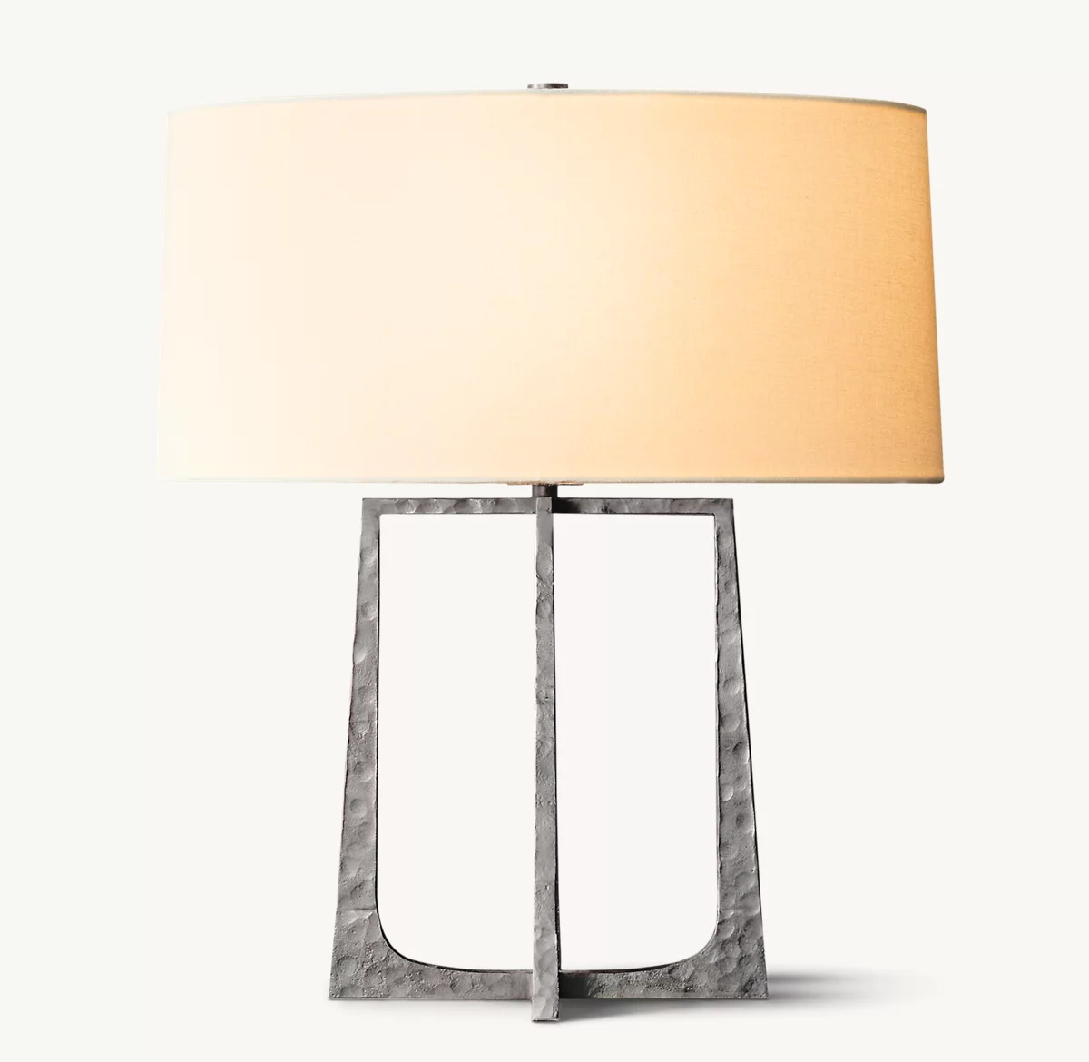 WRIGHT ACCENT LAMP - Hammered Pewter