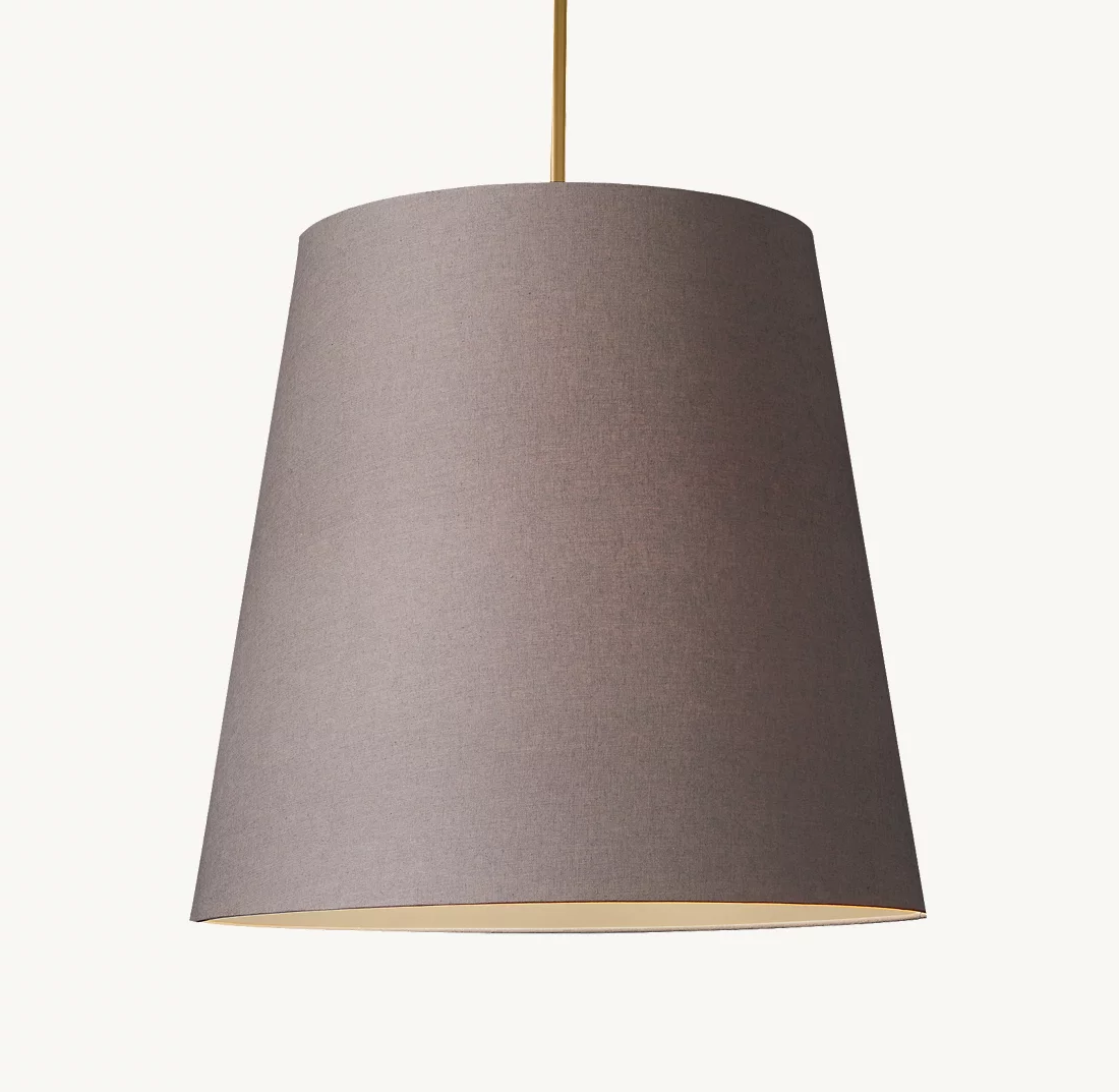 CICERO BARREL PENDANT - Finish Options, Fabric Options