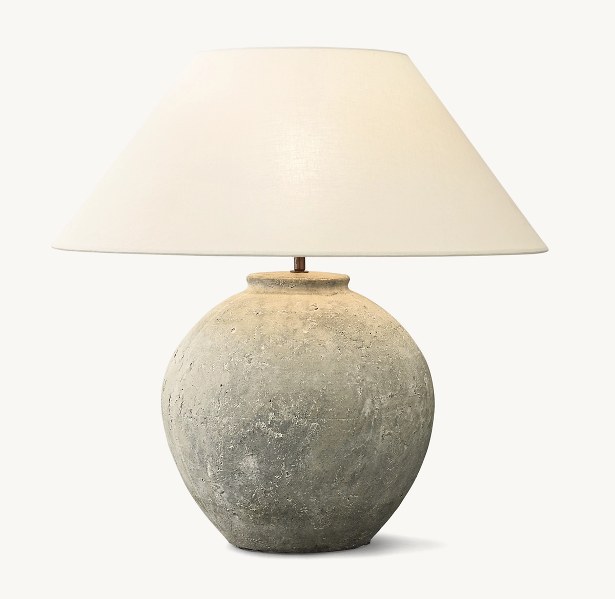 TERRA-COTTA OLIVE OIL JAR TABLE LAMP - White Linen