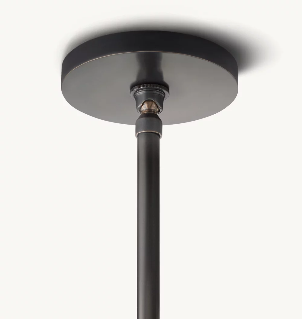 HAND-CARVED ALABASTER CYLINDER PENDANT 14