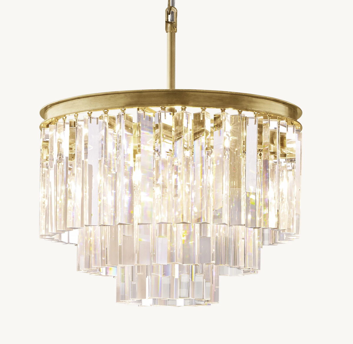 1920S ODEON ROUND CHANDELIER 20