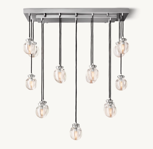 PEARL RECTANGULAR CHANDELIER 36