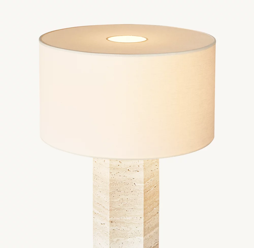 SAREZZO STONE HEXAGONAL TABLE LAMP - Image 1