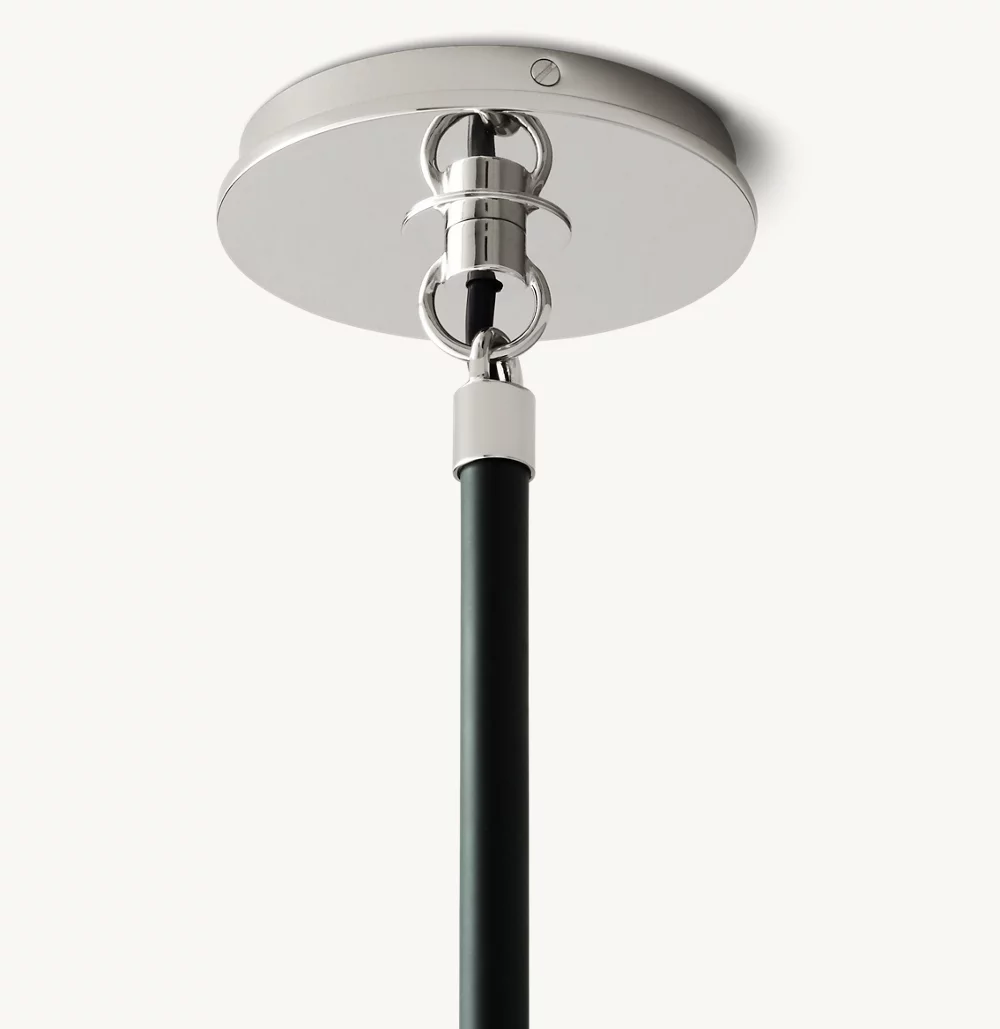 BISTRO GLOBE MILK GLASS CHANDELIER 42