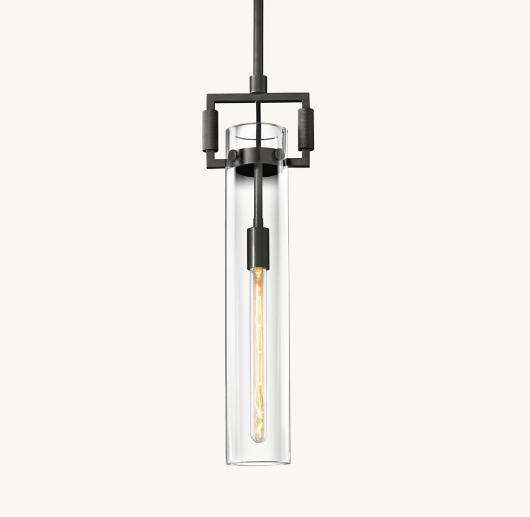 MACHINIST GLASS CYLINDER PENDANT