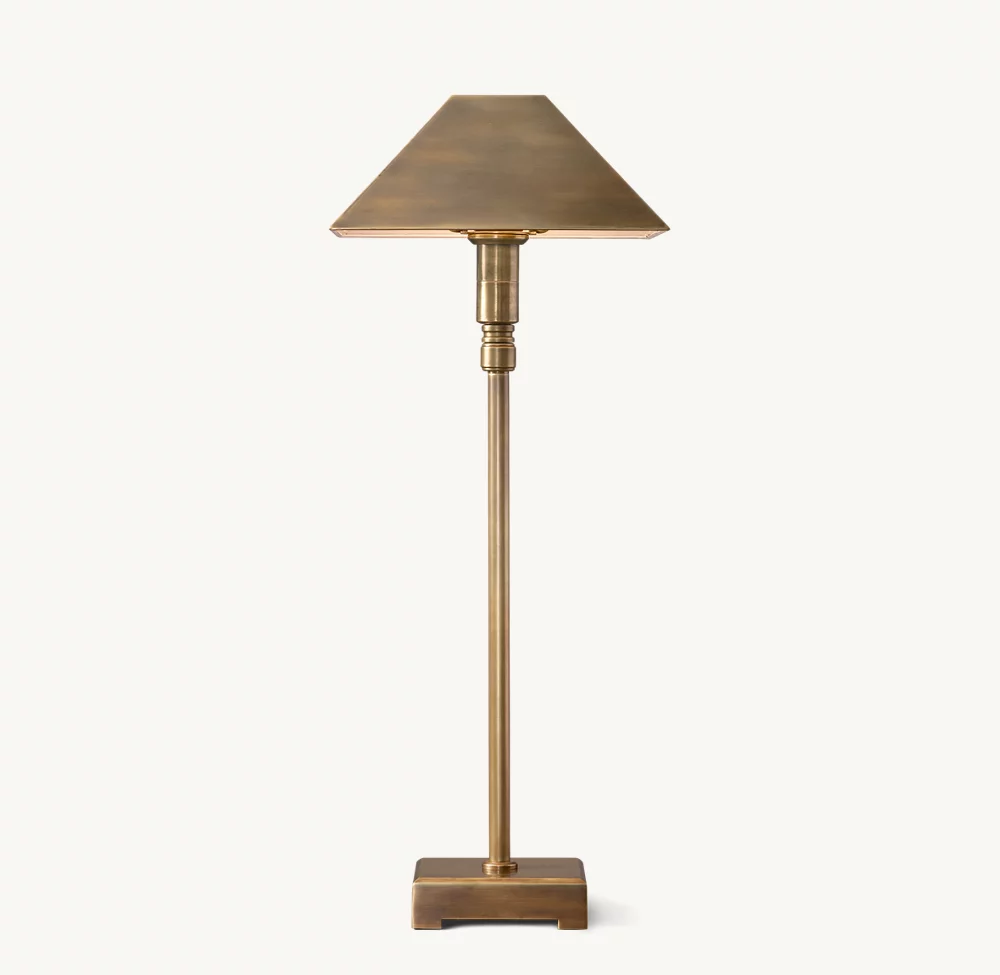 PYRAMID METAL SHADE TELESCOPING TABLE LAMP - Image 6