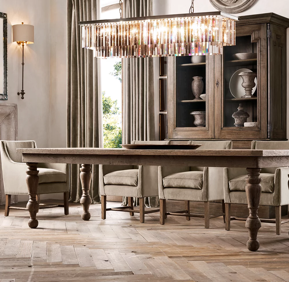 1920S ODEON RECTANGULAR CHANDELIER 59