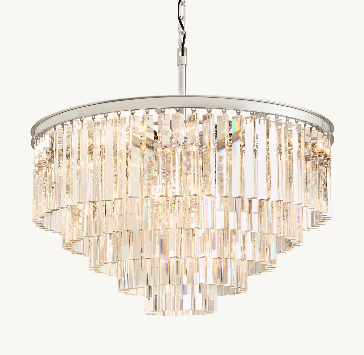 1920S ODEON ROUND CHANDELIER 32