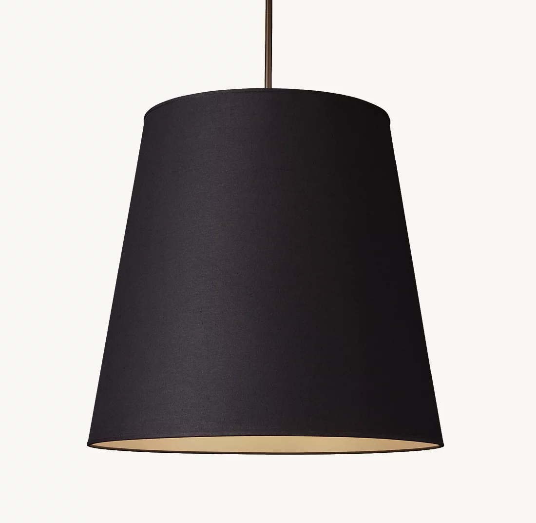 CICERO BARREL PENDANT - Finish Options, Fabric Options