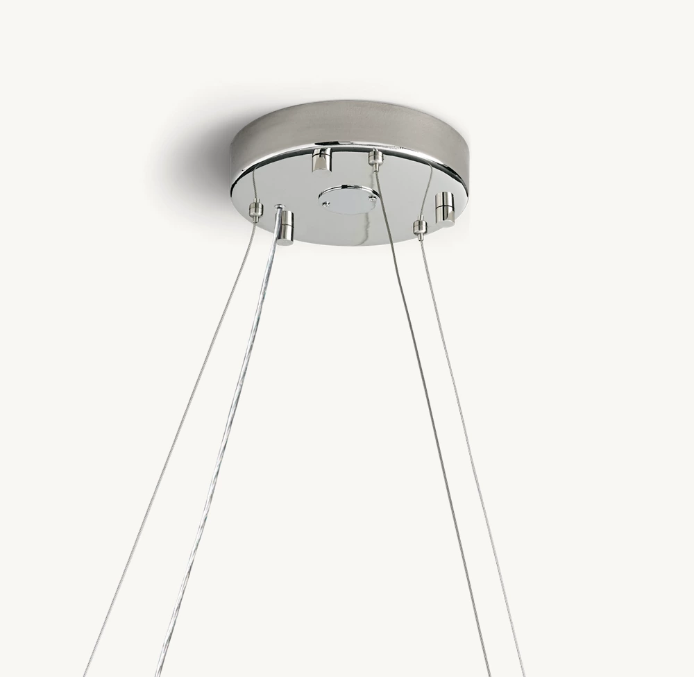 CRYSTAL HALO CLEAR ROUND LED CHANDELIER 72