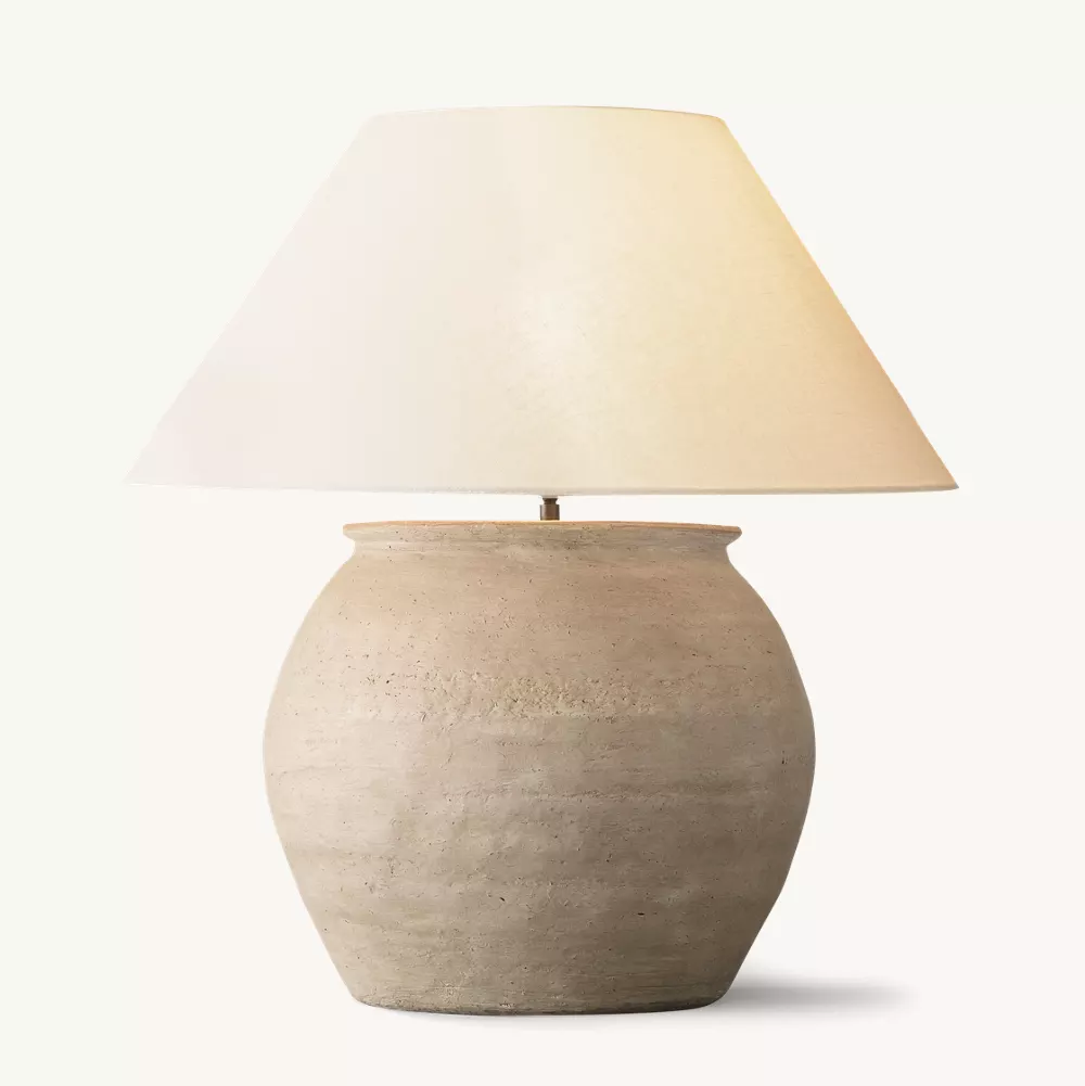 TERRA-COTTA CHINESE JAR TABLE LAMP - Image 1