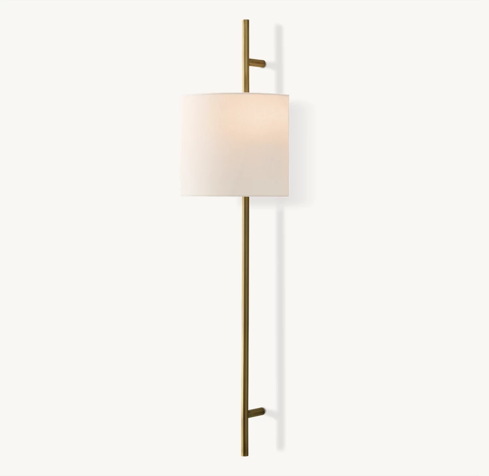 VELA OCTAGONAL BAR SCONCE - ROUND SHADE - Image 4