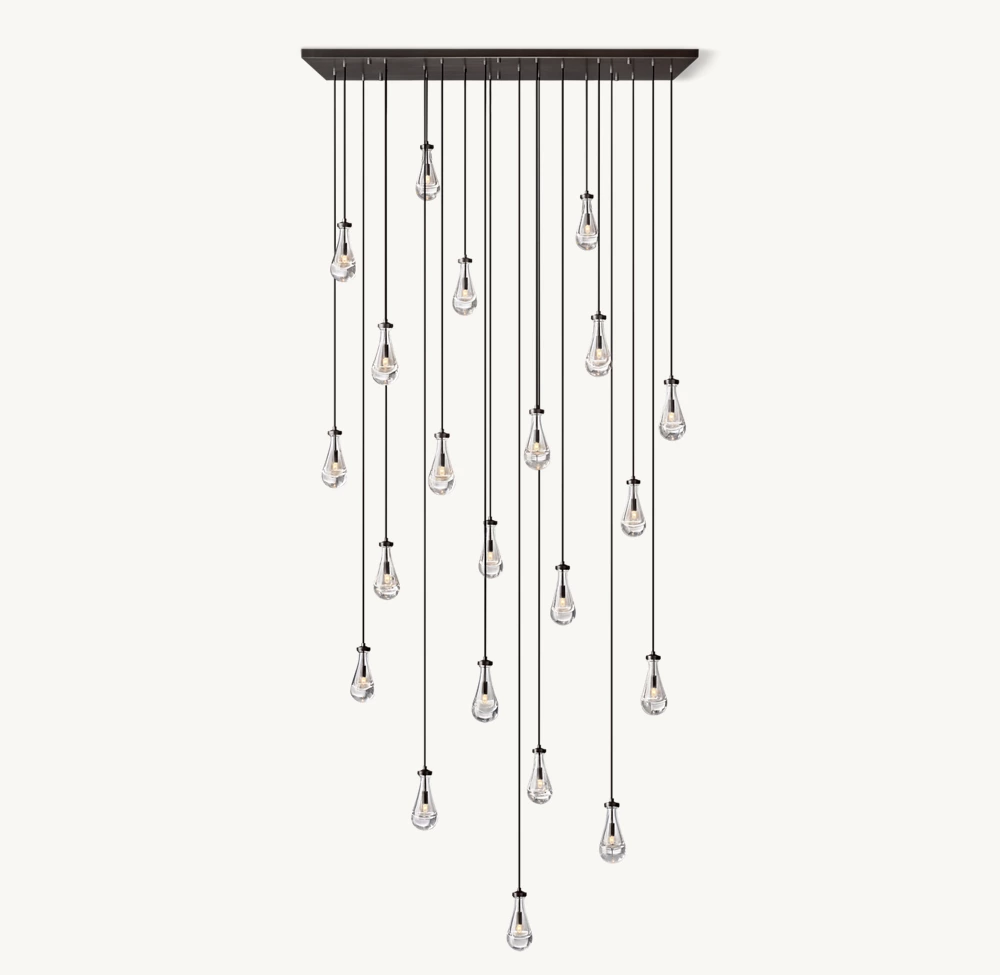 RAIN RECTANGULAR CHANDELIER 72
