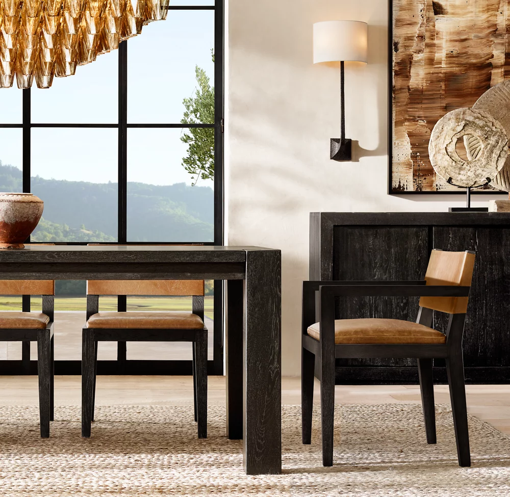 CHIARA SMOKE GLASS TIERED RECTANGULAR CHANDELIER 74