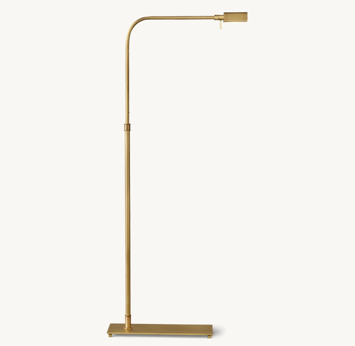 OSBORNE TRIANGLE SHADE TASK FLOOR LAMP - Lacquered Burnished Brass