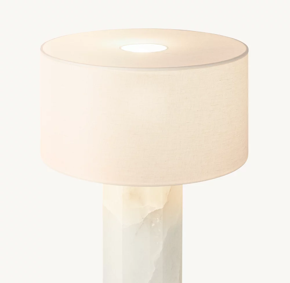 SAREZZO STONE HEXAGONAL TABLE LAMP - Image 2