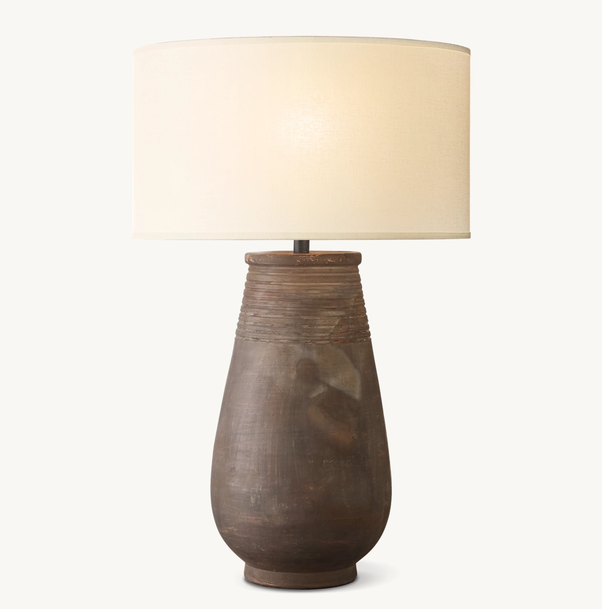 ANJA TEARDROP TABLE LAMP - Grey Terracotta