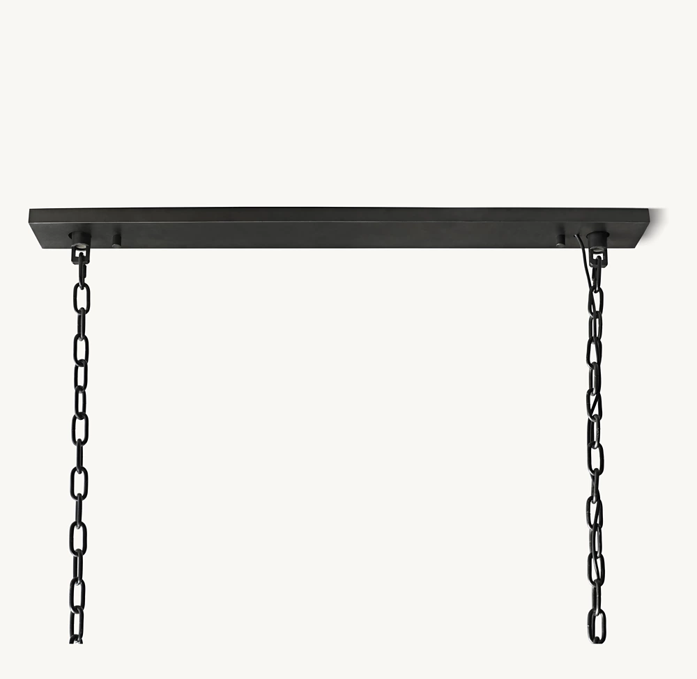 1920S ODEON RECTANGULAR CHANDELIER 59