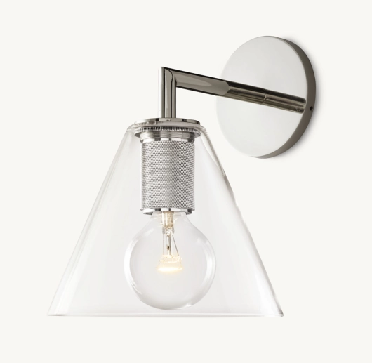 UTILITAIRE FUNNEL SHADE SCONCE