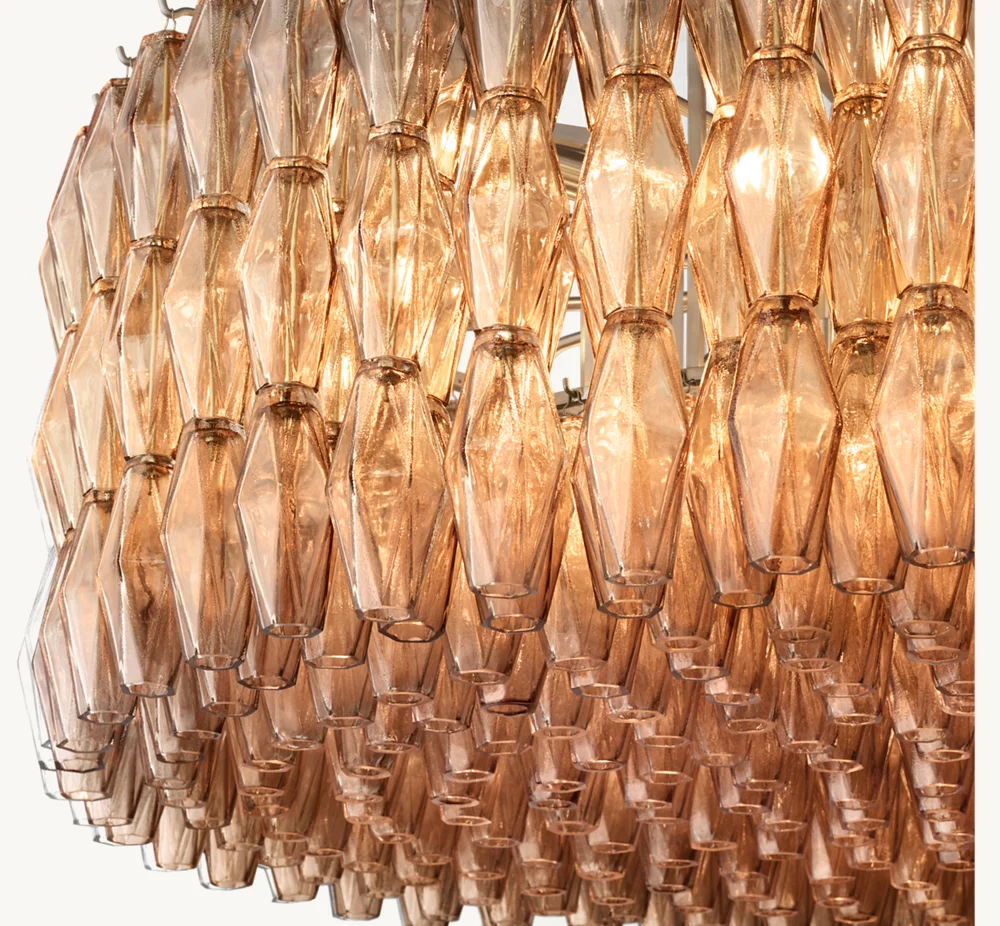 CHIARA SMOKE GLASS ROUND CHANDELIER 47