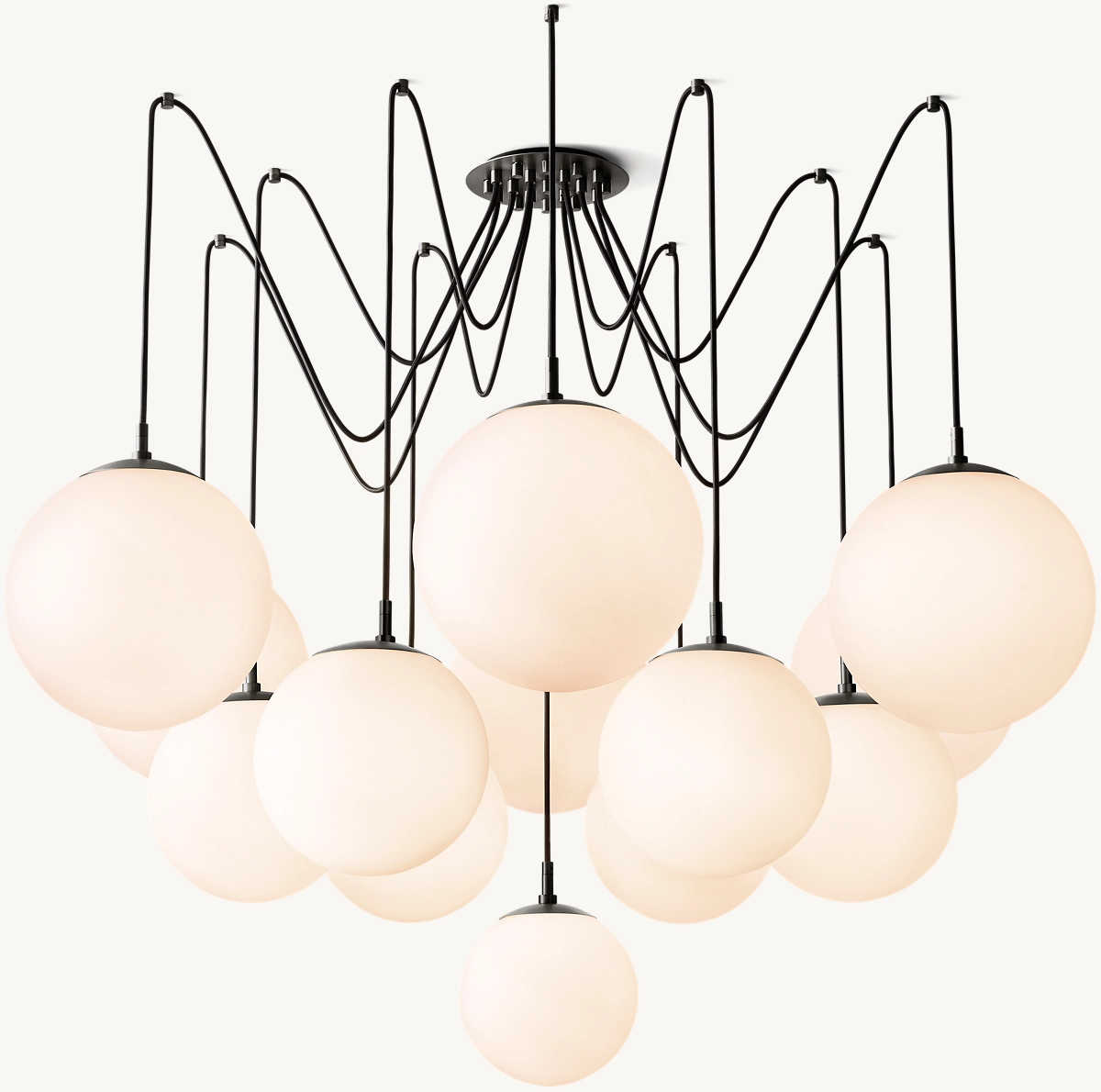 CIRQUE SUSPENDED CHANDELIER - Black
