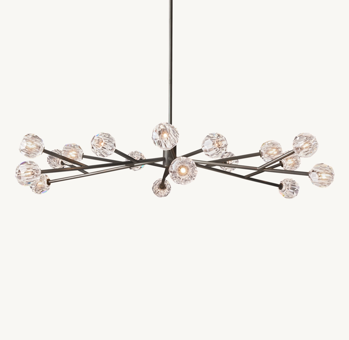 BOULE DE CRISTAL CLEAR GLASS ROUND CHANDELIER 72
