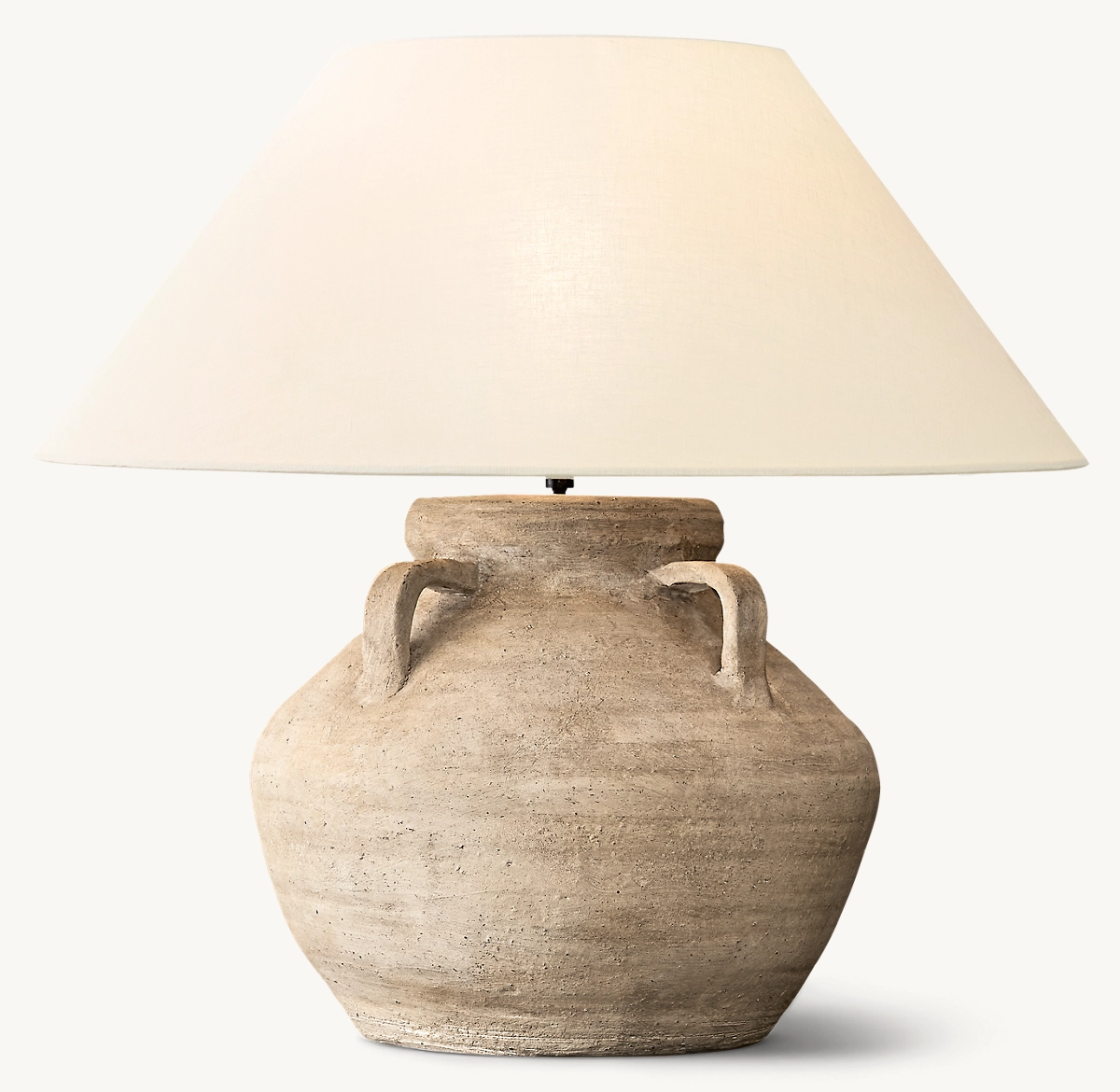 TERRA-COTTA WATER JUG TABLE LAMP - Mottled Beige