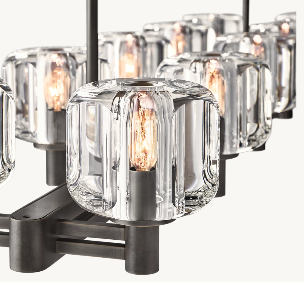 DEMARET DOUBLE LINEAR CHANDELIER 54