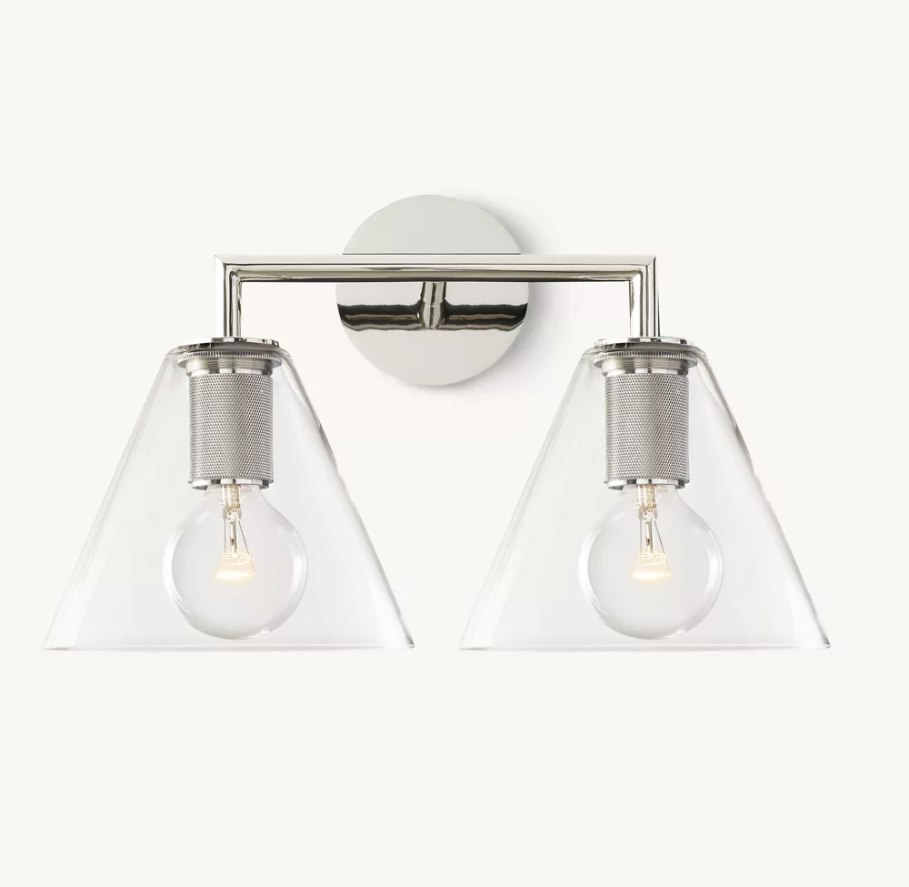 UTILITAIRE FUNNEL SHADE DOUBLE SCONCE - Image 2