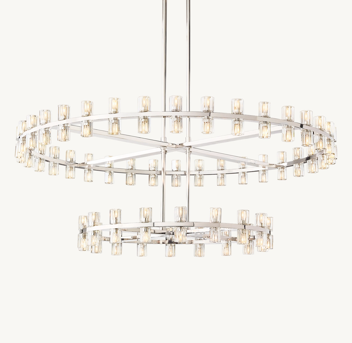 ARCACHON LED ROUND TWO-TIER CHANDELIER 60