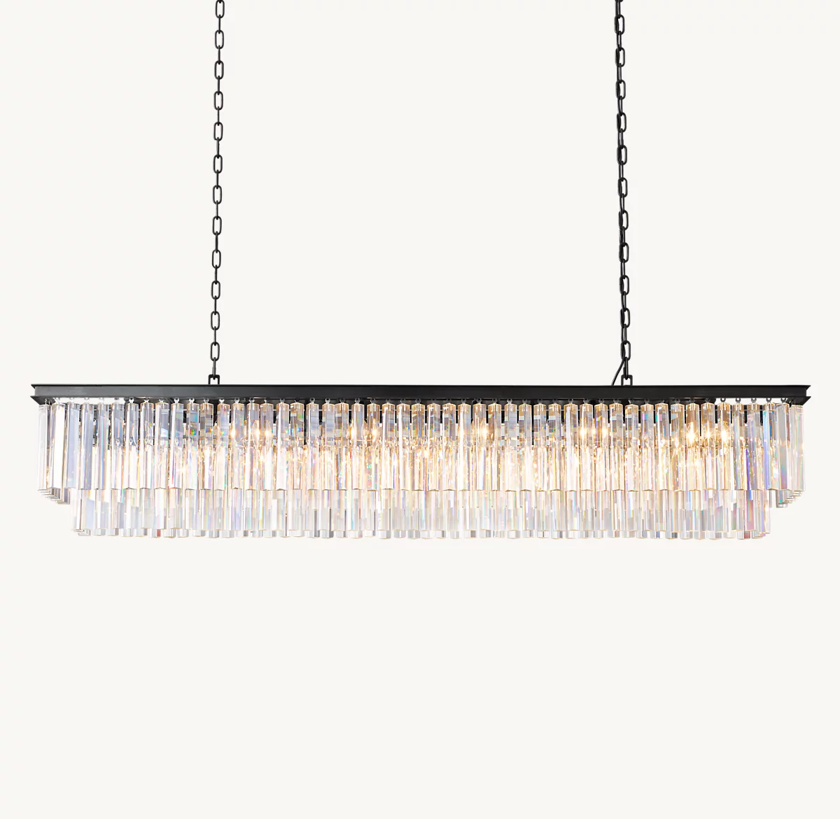 1920S ODEON RECTANGULAR CHANDELIER 72