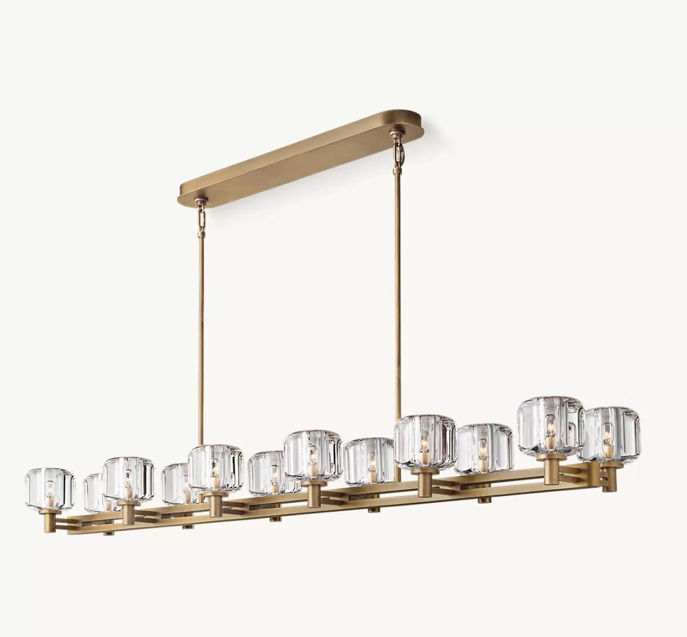 DEMARET DOUBLE LINEAR CHANDELIER 72