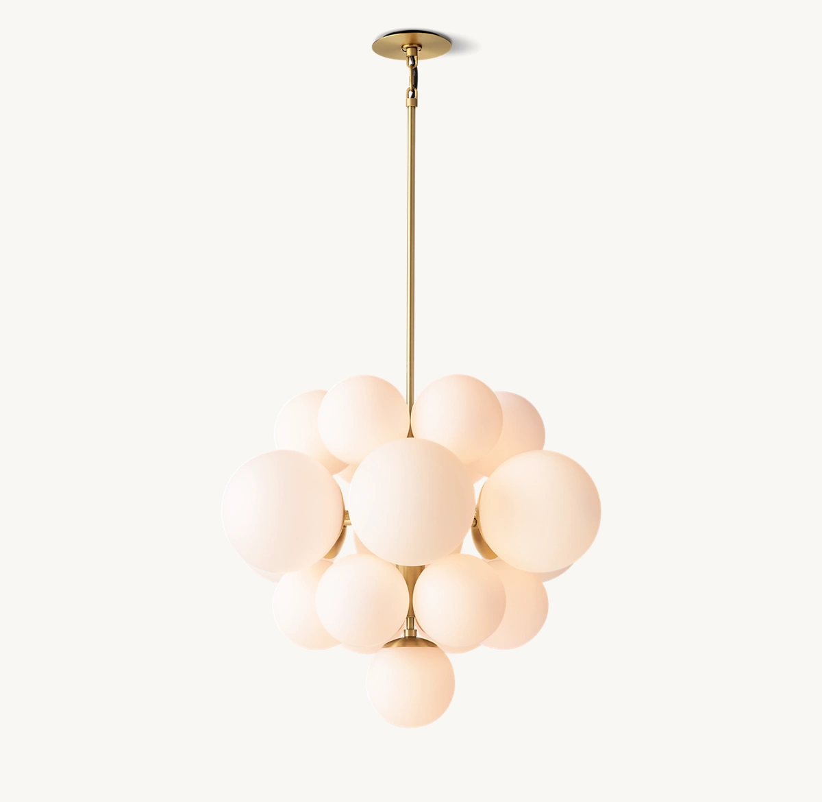 CIRQUE CLUSTER CHANDELIER - Lacquered Burnished Brass