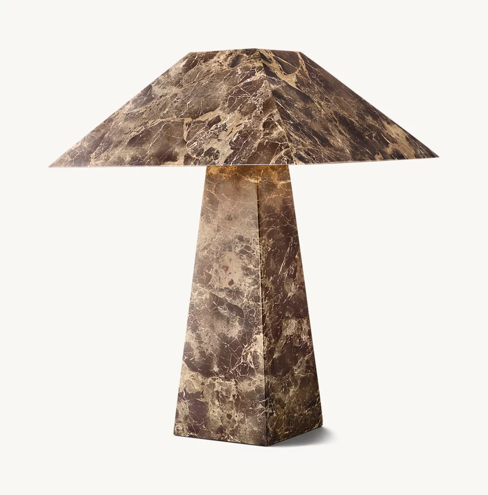 Mycena Obelisk Stone Table Lamp - Image 1