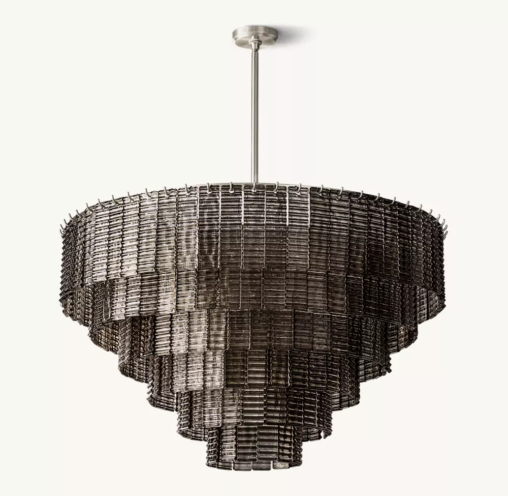SIRENE SMOKE GLASS ROUND CHANDELIER 41