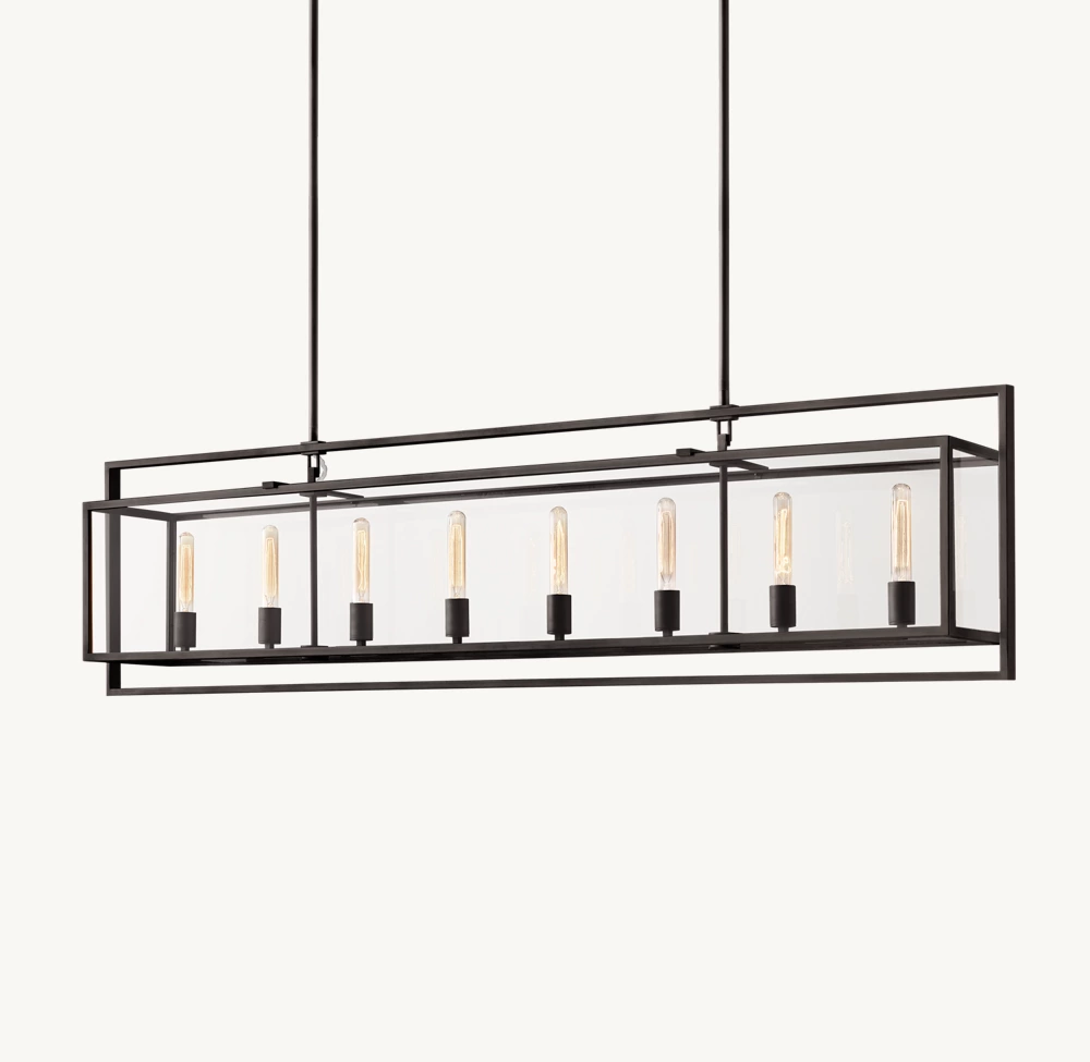 BECKMAN RECTANGULAR CHANDELIER 72